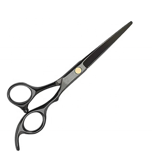 Ciseaux de coiffure droits en acier inoxydable VG10 de barbier professionnel avec outil de beauté de pansement noir à pointe pointue - Product Image 4