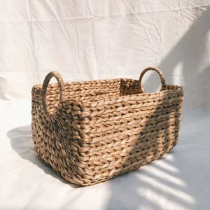 Panier à jacinthe d'eau fabriqué par des artisans qualifiés Vietnam Organisateur de maison décoratif Panier à jacinthe d'eau pour les acheteurs internationaux - Product Image 1