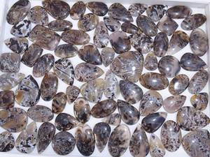 Pierres précieuses en vrac de haute qualité, en quartz naturel et agate turque, cabochons lisses de formes variées, taille libre - Product Image 4