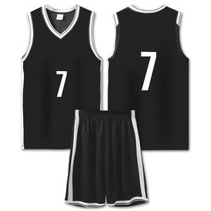 Ensemble de maillots de basket-ball personnalisés respirants d'été à séchage rapide en polyester/coton avec nom personnalisé vierge – Nouveau design tendance - Product Image 3