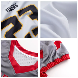 เสื้อฟุตบอลไลน์แมนสำหรับเด็กและเยาวชนมีสไตล์7เสริมฟองน้ำระบายอากาศได้ชุดอเมริกันฟุตบอลสำหรับทีม - Product Image 4