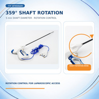Pince à ligature vasculaire laparoscopique professionnelle YYF SM1500 5mm 37cm à mâchoires droites réutilisable pour chirurgie animale