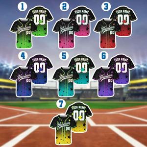 Elegante conjunto de uniformes personalizados de béisbol y softbol transpirable y de talla grande impreso con técnicas de sublimación para mujeres/hombres - Product Image 2