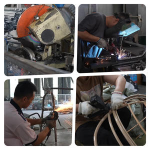 Ensemble de chaises <span class=keywords><strong>à</strong></span> <span class=keywords><strong>bascule</strong></span> modernes <span class=keywords><strong>à</strong></span> cadre en acier-Mobilier de jardin pour balcon extérieur avec nid d'oiseau durable et imperméable - Product Image 4