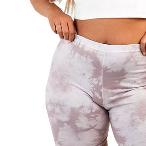 Vente en gros Ensemble short motard extensible en polyester et nylon teint par nœuds Ensemble short de course et soutien-gorge de sport pour femmes - Product Image 5