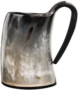 Tankard de cuerno de beber Vikingo, novedad, cuerno Natural de búhos para café, Mead, Medieval, taza con mango - Product Image 6