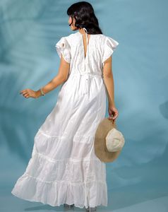 Vestido personalizado de alta moda Vestido casual largo elegante romántico para mujer - Product Image 3