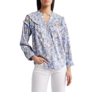 Chemisier de couleur unie à manches longues et col en V pour femmes Chemise de travail élégante - Product Image 4