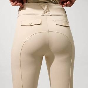 กางเกงขี่ม้าของผู้หญิงคลาสสิกกางเกงเลกกิ้งสำหรับขี่ม้าผ้านิ่มมีกระเป๋า - Product Image 3