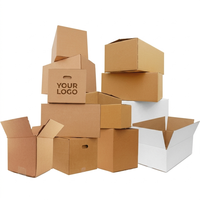Boîtes rigides en carton ondulé recyclé écologique, résistantes à l'eau, pour l'emballage de fruits, légumes et œufs - Personnalisables
