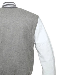 Haute qualité laine tissu hommes Varsity veste XL léger bouffant Letterman Style coupe-vent Long hiver décontracté plaine teint manteau - Product Image 5