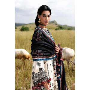 Vestido de lujo bordado de algodón Hussain Rehar DHANAK '26, Salwar Kameez, Choli, Lehenga Choli, Anarkali, Sari - Product Image 4