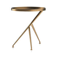 Table d'appoint moderne en aluminium léger, plateau ovale, faite à la main, pour salon et chambre à coucher – Meilleure vente