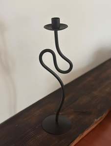 Handmade Wrought Iron Forged Standing Type <b>Black</b> <b>Candle</b> <b>Stick</b> <b>Black</b> Smit Designer Arrivals Metal Best for Decorate Home Festival - Product Image 6