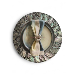 Round Capiz <b>Placemat</b> with Soft Natural Finish <b>for</b> Everyday <b>Table</b> Presentation and Home Decor From Vietnam - Product Image 2