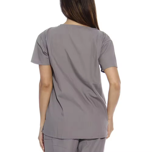 Material de Spandex elástico de alta calidad, cómodo y elegante, uniformes de verano para Hospital, uniformes de enfermería, profesionales médicos - Product Image 3