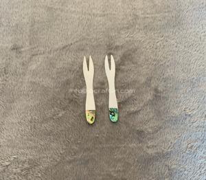 ENSEMBLE de cuillère en nacre, cuillère à caviar, couteau, fourchette taille 10cm fait main Vietnam - Product Image 6