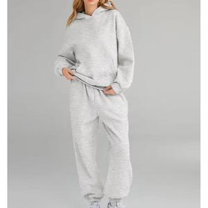 Conjunto Deportivo Informal Personalizado para Mujer, Conjunto de 2 Piezas, Sudadera de Forro Polar para Invierno, Diseño Personalizado - Product Image 4