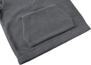 Sudaderas para niñas Jersey de lana con media cremallera Niños Ligero Suave Polar Sudaderas con capucha de manga larga con bolsillo - Product Image 3