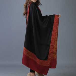 New Design Top Quality Long Ethnic Scarves & <b>Shawls</b> for Women Warm Winter Casual Wear Velvet Embroidery <b>Shawls</b> Scarfs Head Wraps - Product Image 4