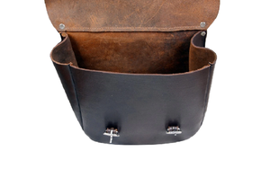 Bolsas de sillín de salto ecuestre de cuero genuino de alta calidad, ropa de equitación occidental mecanizada a mano para caballos - Product Image 4