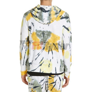 Sudadera con cremallera completa de poliéster personalizada unisex, pantalones de chándal acampanados con capucha, chándal para gimnasio, ropa de invierno por sublimación, venta al por mayor - Product Image 3