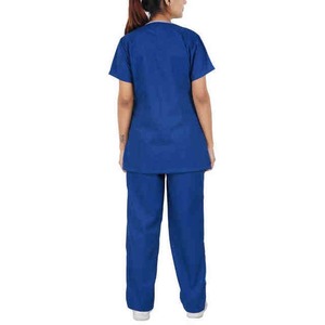 Conjunto de exfoliación elástica de 4 vías de secado rápido uniformes de enfermería Hospital Médico Médicos Enfermeras para Mujeres Hombres traje sanitario clínico - Product Image 3