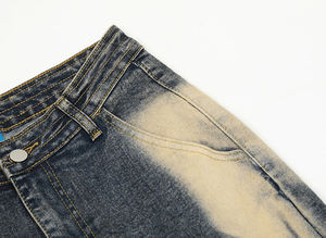 Pantalones Vaqueros de Mezclilla Transpirables de Alta Calidad Personalizados, Estilo Urbano, Corte Regular, Lavado Sólido, Moda Invernal, Estilo Urbano, 100% - Product Image 4