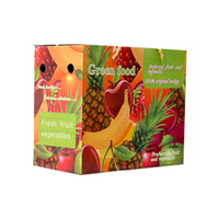 Emballage en carton ondulé de fruits frais de légumes frais de mangue avec poignée pour ferme/supermarché