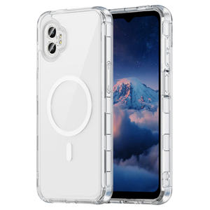 Coque de chargement sans fil magnétique d'origine pour <span class=keywords><strong>Samsung</strong></span> <span class=keywords><strong>Galaxy</strong></span> <span class=keywords><strong>XCover</strong></span> 7 <span class=keywords><strong>Pro</strong></span> Z Flip 7 Fold 7 A17 A07 Clear Back Cover - Product Image 2