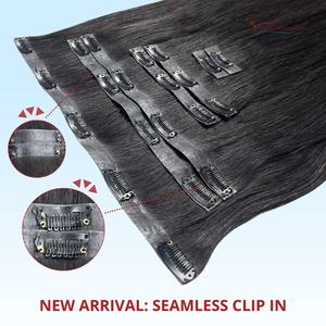 Meilleur prix Clip-Ins invisible 100% Clip sans couture de cheveux humains bruts dans l'extension de cheveux - Product Image 5