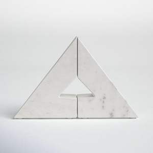 Dernières tendances récentes nouveau serre-livres en marbre fait à la main pour porte-livre fournitures scolaires de bureau à domicile serre-livres en marbre - Product Image 6