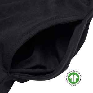 <b>Mens</b> Organic <b>Lounge</b> Pants - Black, 5.4 oz Jersey, Ultra-Relaxed with Adjustable Drawcord Waist and Straight Leg Fit - Product Image 5