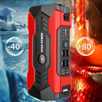 High Power Jumpstarter 10000mAh 800A 12V Lithium Battery Portable Car Air Pump Tire Inflator Power Bank LED Universal Vehicles
