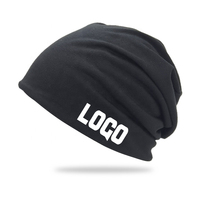 Topi Kupluk Pria Musim Dingin Vintage Motif Tengkorak Ukuran Besar Logo Kustom Bordir 3D Cetak Digital Unisex Hiphop Warna Kustom