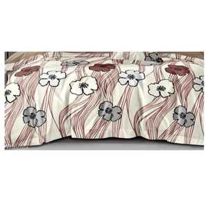 Stylish Quality Cotton 3 PCS Bedsheet <b>Set</b> Solid Floral Print Classic Style Comfortable 200TC Organic Great for Gifting - Product Image 2