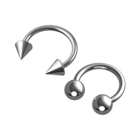 Anneau de nez en acier inoxydable en forme de U, bijoux de piercing corporel basiques, vente en gros personnalisée, fabricant OEM ODM, fournisseur direct d'usine