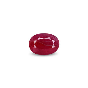 Pierre de rubis naturel en vrac 4,68 carats, taille émeraude cœur grenat, hauteur 8 mm, trou 1 mm, poli, traité thermiquement pour accessoires de bijouterie - Product Image 1
