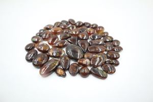 Lote de Cabujones de Ágata de Fuego Natural Certificados por IGI, Tamaños Variados, para Fabricación de Joyería - Product Image 2