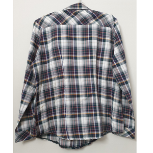 Camisas de Popelina 100% Algodón para Mujer, Diseño a Cuadros, Cuello Mao Regular, Manga Larga, Tapeta con Botones, Estilo Ejecutivo, Lavable, Teñido en Hilo - Product Image 2