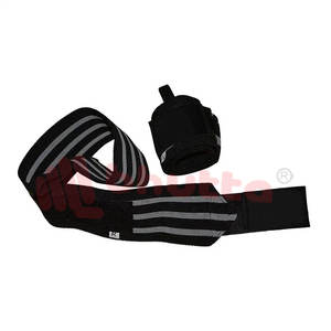 สายรัดข้อมือยกน้ำหนักแบบหนาพิเศษ MOQ ต่ำ ปรับแต่งโลโก้ ออกแบบส่วนตัว สายรัดข้อมือแบบนุ่มสำหรับพาวเวอร์ลิฟติ้ง ฤดูร้อน 100% - Product Image 6