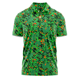 Golf corto personalizado para hombre ODM para camisetas de alto rendimiento antiarrugas estampado de secado rápido botón informal multicolor al por mayor - Product Image 2