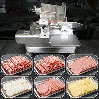 Machine à trancher la viande commerciale, trancheuse électrique pour bœuf, jambon, viande congelée, charcuterie