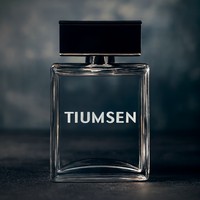 Flacon de parfum en verre rectangulaire transparent de luxe de 100 ml, vide, recyclable, avec pompe pulvérisatrice, sérigraphie, diffuseur à bâtonnets – Vente en gros