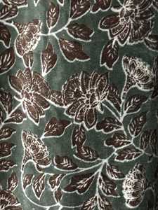 Cortina de Terciopelo Estilo Vintage, Diseño Floral Verde Oxford, Cortinas Modernas de Lujo, Decoración de Terciopelo de Algodón de Lujo - Product Image 2