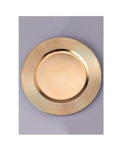 แผ่นที่ชาร์จโลหะอเนกประสงค์ทันสมัยพร้อมการตกแต่งระดับพรีเมียมสำหรับการจัดงานแต่งงานและการตั้งค่าการรับประทานอาหารตามเทศกาล - Product Image 1