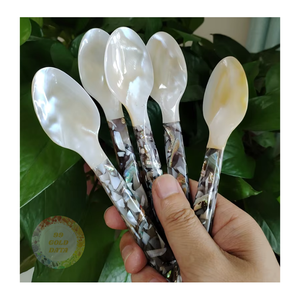 Mother of Pearl Shell Spoon Bulk - Stylish, Durable, and <b>Food</b>-Safe Cutlery for Fine Dining and Gifting - Product Image 1