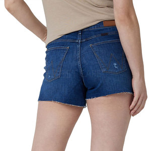Pantalones Vaqueros de mujer con contraste de Color a precio barato hechos en Pakistán, pantalones cortos vaqueros cómodos de alta calidad para mujer - Product Image 2