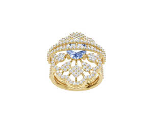 Bague Hip Hop en or massif 14 carats avec diamant moissanite rond audacieux pour homme et femme, cadeau de fiançailles, de mariage, d'anniversaire, bijoux - Product Image 2