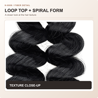 Extensions de cheveux au crochet bouclés à la italienne, 12 pouces, en fibre haute température, boucles spirales, double trame, vente en gros